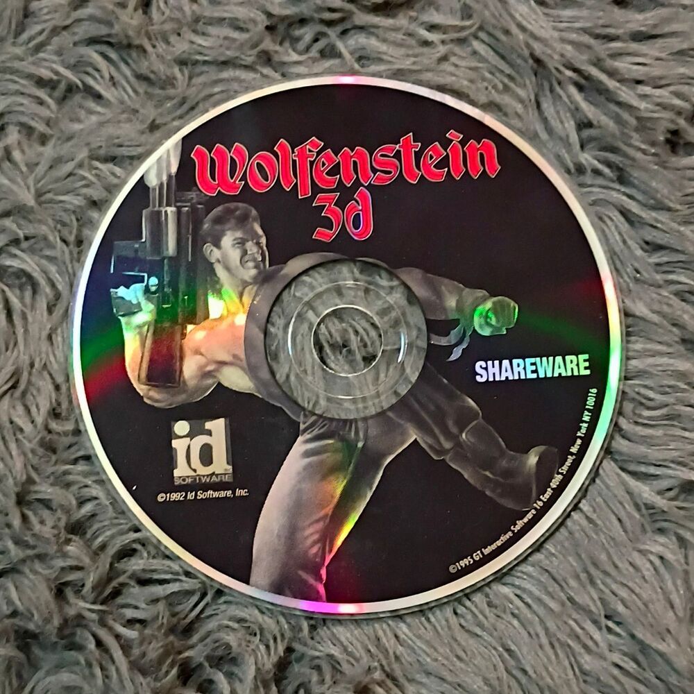 id Software Wolfenstein 3D Shareware PC CD-ROM 1992 Shooter FPS Region Free